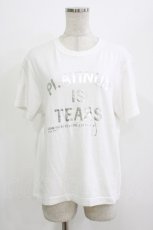 画像1: Jane Marple Dans Le Salon / PLATINUM IS TEARS T-shirt M オフ H-26-08-19-1036-JM-TO-AK-ZH (1)