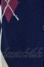 画像4: Jane Marple / クラウンアーガイル2Way編み込みニット M ネイビー H-26-08-19-1047-JM-TO-AK-ZH (4)