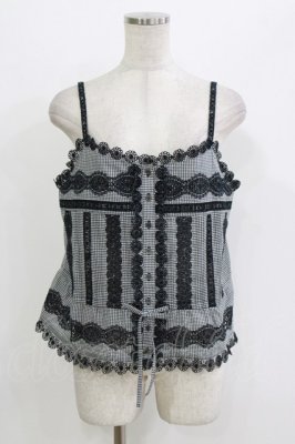 Preview of Folklore lace camisole M ブラックチェック