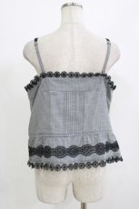 画像3: Jane Marple / Folklore lace camisole M ブラックチェック H-26-08-19-1063-JM-TO-AK-ZH (3)