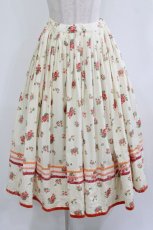 画像1: Jane Marple Dans Le Salon / Rosy diary peasant skirt M アイボリー H-26-08-19-1008-JM-SK-AK-ZH (1)