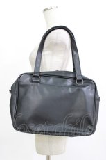 画像2: NieR Clothing / クリアポケット付きバッグ  黒 H-26-08-19-1066-PU-BG-AK-ZH (2)