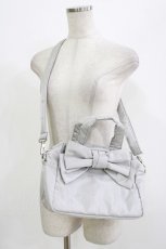 画像1: Jane Marple / Shoulder ribbon bag  シルバーグレー H-26-08-19-1067-JM-BG-AK-ZH (1)