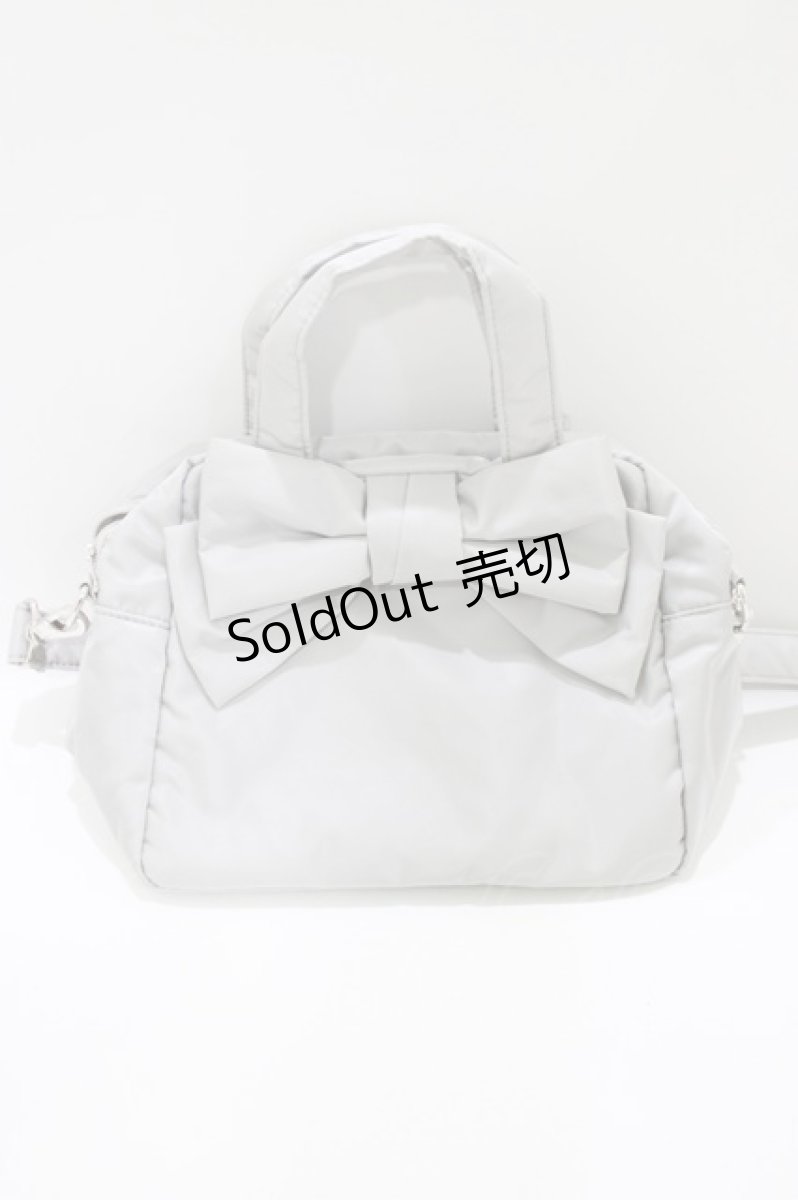 画像2: Jane Marple / Shoulder ribbon bag  シルバーグレー H-26-08-19-1067-JM-BG-AK-ZH (2)