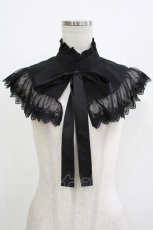 画像1: Sheglit / Serena Detachable Collar  黒 H-26-08-19-1068-EL-ZA-AK-ZH (1)