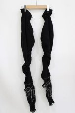 画像1: DimMoire / 十字の誓いニーハイウォーマー  黒 H-26-08-19-1070-PU-ZA-AK-ZH (1)