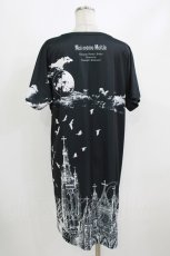 画像3: Moi-meme-Moitie / サイレントムーンAラインワンピース F 黒×白 H-26-08-19-1009-MO-OP-AK-ZH (3)