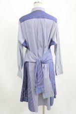 画像3: Jane Marple Dans Le Salon / Stripe Loverシャツワンピース M ブルー H-26-08-19-1011-JM-OP-AK-ZH (3)