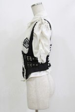 画像2: DimMoire / DimMoire学園ブラウス+ジレset M 黒×白 H-26-08-19-1022-PU-TO-AK-ZH (2)