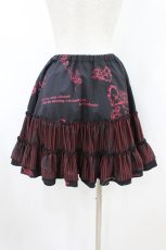 画像2: H jelly / レッグカバー付きプリントスカート  黒×赤 H-26-08-20-032-HN-SK-AK-ZH (2)