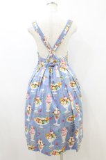 画像2: Jane Marple / Sweet & Coolエプロンドレス M ブルー H-26-08-20-037-JM-OP-AK-ZH (2)
