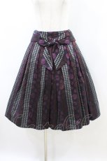 画像1: Jane Marple / Victorian Jacquardリボンスカート M パープル H-26-08-20-039-JM-SK-AK-ZH (1)