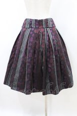 画像2: Jane Marple / Victorian Jacquardリボンスカート M パープル H-26-08-20-039-JM-SK-AK-ZH (2)