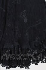 画像5: FRILL / エプロン付きプリントスカート  黒×白 H-26-08-20-040-HN-SK-AK-ZH (5)