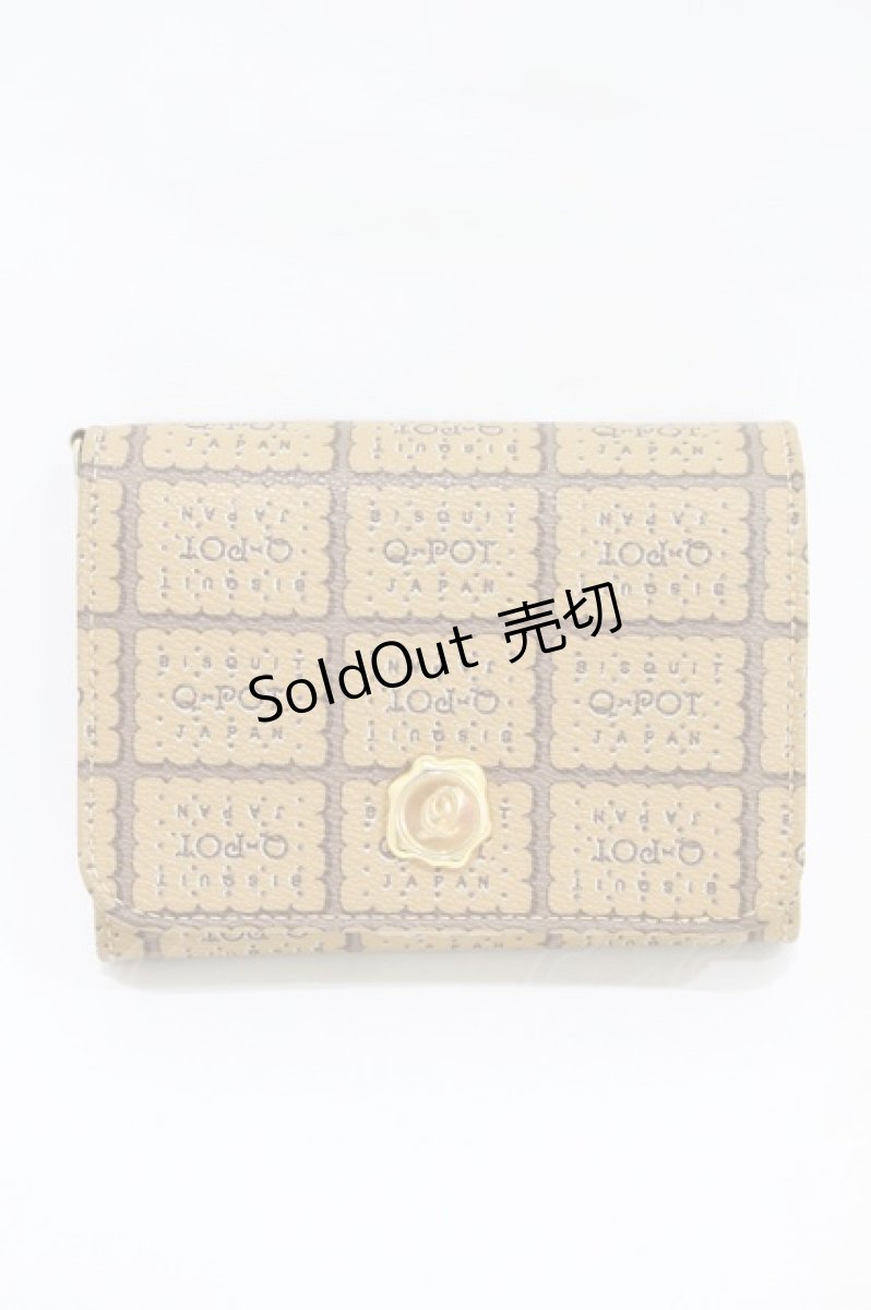 画像1: Q-pot. / Milk Biscuit Short Wallet  ブラウン H-26-08-20-007-QP-ZA-AK-ZH (1)