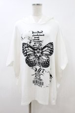 画像1: Deorart / プリント半袖プルパーカー M 白 H-26-08-20-050-PU-TO-AK-ZH (1)