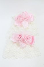 画像1: Angelic Pretty / ローズシンフォニアお袖とめ  オフ H-26-08-20-1007-AP-ZA-NS-ZH (1)