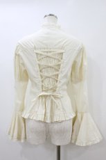 画像2: metamorphose / スタンドカラーフリルブラウス Free 生成り H-26-08-20-1055-ME-BL-NS-ZH (2)