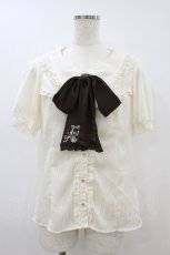 画像1: axes femme / ストライプブラウス M 生成り H-26-08-20-1056-AX-BL-NS-ZH (1)