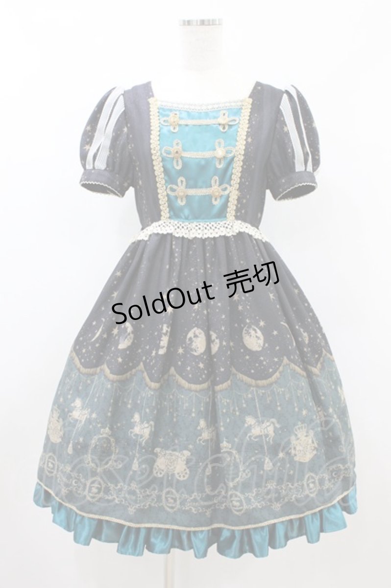 画像1: ALICE and the PIRATES / 永遠に夢見る星影パレード柄ワンピース Free ブラック H-26-08-20-1017-PA-OP-NS-ZH (1)