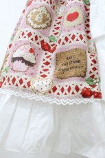 画像5: BABY,THE STARS SHINE BRIGHT / La Patisserie〜Mon peche mignon〜柄エプロンジャンパースカート Free ピンク H-26-08-20-1020-BA-OP-NS-ZH (5)