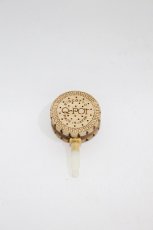 画像1: Q-pot. / Sweet Jack Charm - Round Milk Biscuit  ブラウン H-26-08-20-014-QP-ZA-AK-ZH (1)