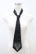 画像1: h.naoto Blood / 刺繍ネクタイ  黒 H-26-08-20-027-HN-ZA-AK-ZH (1)