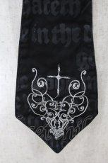 画像2: h.naoto Blood / 刺繍ネクタイ  黒 H-26-08-20-027-HN-ZA-AK-ZH (2)