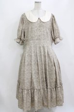 画像1: m petit by misako / NINA’S/トワルドジュイワンピース 4L ベージュ H-26-08-21-025-LO-OP-NS-ZH (1)