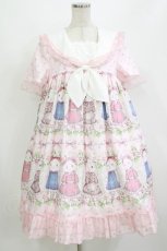 画像1: To Alice / うさぎプリントワンピース M ピンク H-26-08-21-006-LO-OP-NS-ZH (1)