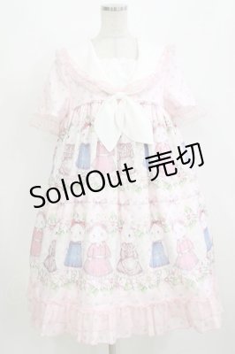 Preview of うさぎプリントワンピース M ピンク