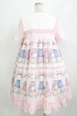 画像3: To Alice / うさぎプリントワンピース M ピンク H-26-08-21-006-LO-OP-NS-ZH (3)