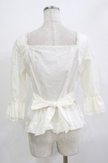 画像2: axes femme / フリルブラウス M 生成り H-26-08-21-073-AX-BL-NS-ZH (2)