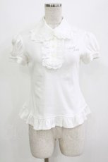 画像1: Angelic Pretty / ロゴ刺繍ジャボ付きカットソー Free 白 H-26-08-21-076-AP-TO-NS-ZH (1)