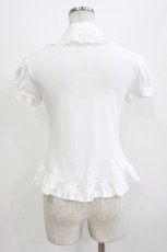 画像2: Angelic Pretty / ロゴ刺繍ジャボ付きカットソー Free 白 H-26-08-21-076-AP-TO-NS-ZH (2)