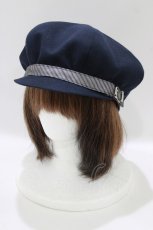 画像1: NO.S PROJECT / キャスケット  ネイビー H-26-08-21-083-LO-AC-NS-ZH (1)