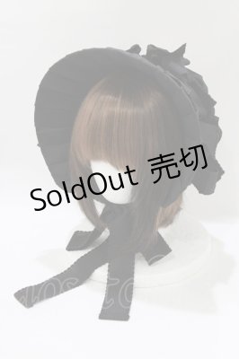 Preview of 油彩の薔薇　 ボンネット  ブラック