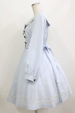 画像2: metamorphose / 長袖セーラーリボンワンピース 1 サックス H-26-08-21-009-ME-OP-NS-ZH (2)