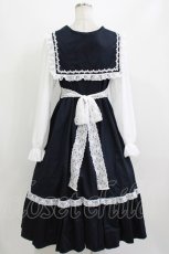 画像3: marcHenTica / メアリーワンピース+付け襟 Free ネイビー H-26-08-21-017-LO-OP-NS-ZH (3)