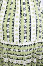 画像4: Jane Marple Dans Le Salon / Autumn gardenスウィッチングスカート M ピスタチオ×アイボリー H-26-08-22-026-JM-SK-KB-ZH (4)