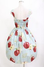 画像3: Emily Temple cute / Apple Stampノースリーブワンピース  グリーンアップル H-26-08-22-003-ET-OP-AK-ZH (3)