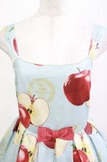 画像4: Emily Temple cute / Apple Stampノースリーブワンピース  グリーンアップル H-26-08-22-003-ET-OP-AK-ZH (4)