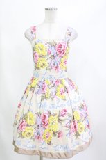 画像1: Jane Marple / Beautiful Bouquetのストラップドレス M シャンパンゴールド H-26-08-22-004-JM-OP-AK-ZH (1)