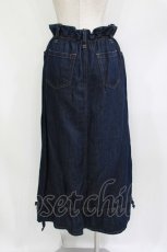 画像3: Jane Marple Dans Le Salon / Cotton Linen Denim Drawstring Skirt  ブルー H-26-08-22-039-JM-SK-KB-ZH (3)