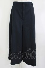 画像1: Jane Marple Dans Le Salon / Doeskin cloth trapeze pants M ネイビー H-26-08-22-040-JM-PA-AK-ZH (1)