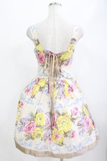 画像3: Jane Marple / Beautiful Bouquetのストラップドレス M シャンパンゴールド H-26-08-22-004-JM-OP-AK-ZH (3)