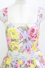 画像4: Jane Marple / Beautiful Bouquetのストラップドレス M シャンパンゴールド H-26-08-22-004-JM-OP-AK-ZH (4)