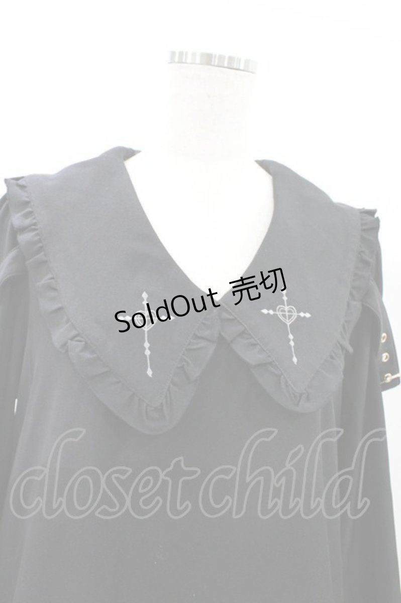 画像3: Amavel / cross刺繍ワンピース Free ブラック H-26-08-22-1035-CA-OP-NS-ZH (3)