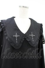 画像3: Amavel / cross刺繍ワンピース Free ブラック H-26-08-22-1035-CA-OP-NS-ZH (3)