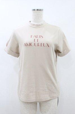 Preview of モックネックロゴT Free PINK BEIGE